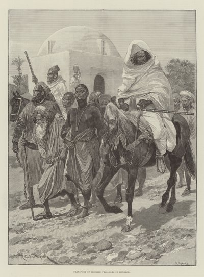 Transport of Moorish Prisoners in Morocco by Richard Caton Woodville junior